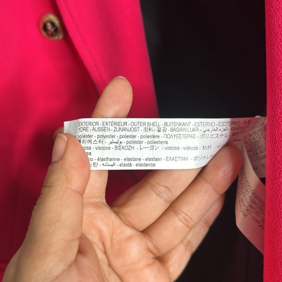 Zara pink double breasted blazer size XlArge new - Picture 8 of 8